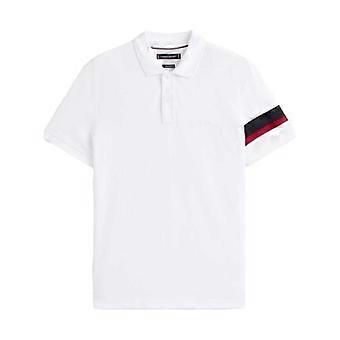 Tommy Hilfiger Herren-Polohemd mit Stickerei, Kragen und kurzen Ärmeln