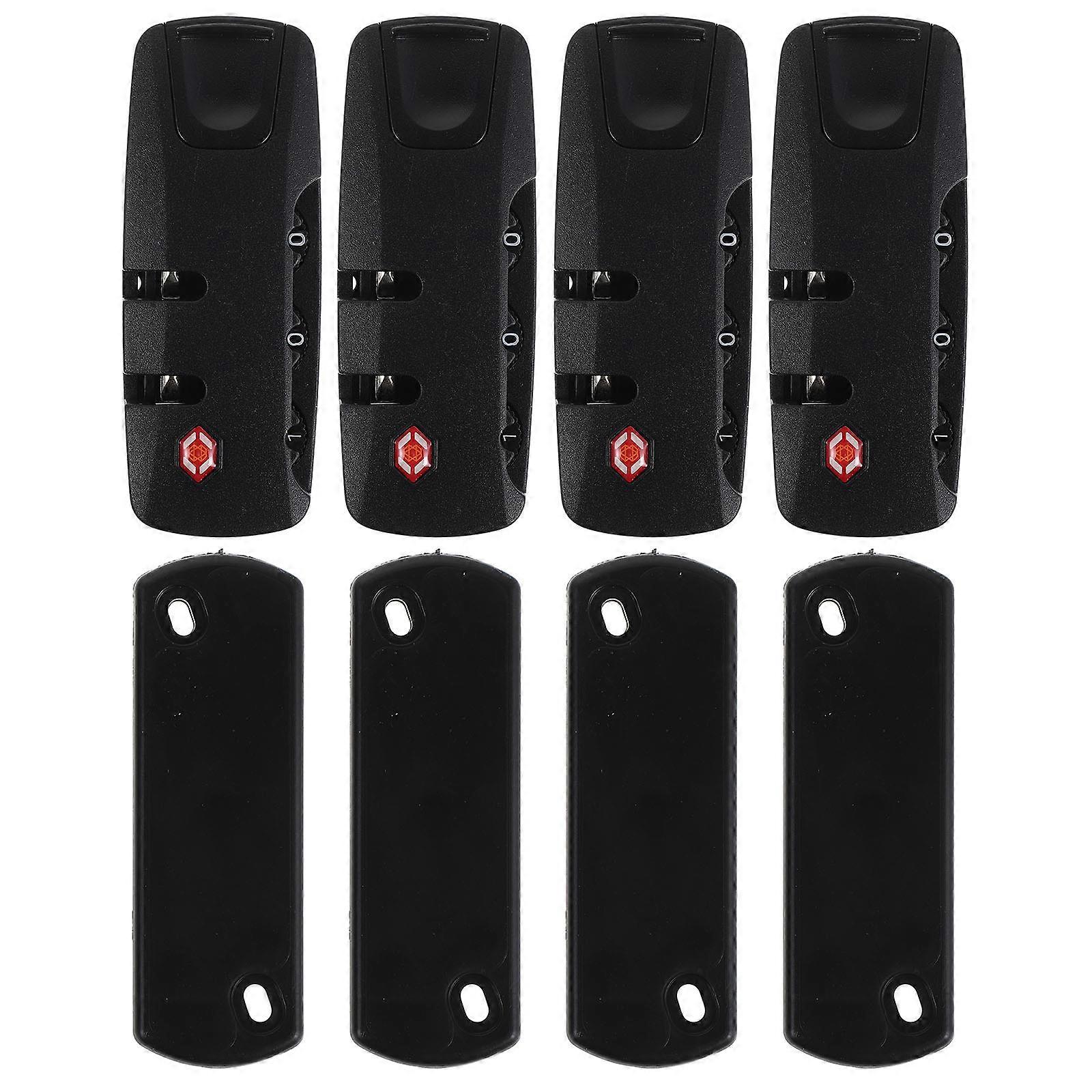 4PCS Luggage Code Lock: Combination Resettable Code Plastic Lock for Suitcase, Backpack, Bag, Toolbox, Locker - Easy to Read Style B