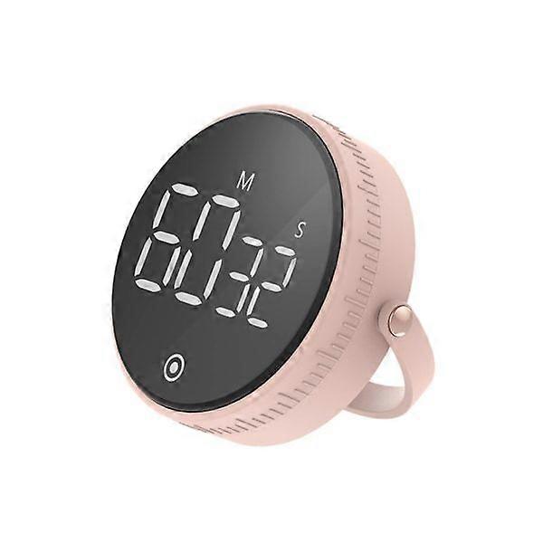 Kitchen timer LED Digital electronic timing with bracket Pink