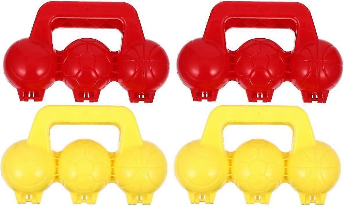 Set van 4 handige sneeuwballentangen