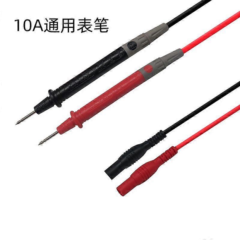 Compatible multi-functional connector clamp meter connector cable, straight plug, safe and durable test cableMultimeter probe wire PVC straight end