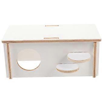 Wooden Hamster Hiding Hut For Guinea Pig Indoor Use Promotes Resting With Workmanship 1Set