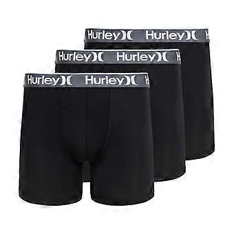 Hurley Mens Plain Boxer Briefs (Pack of 3)