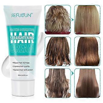 Haarglättungscreme Protein Correcting: Reparatur von geschädigtem Haar Nährendes, schnell glättendes Seiden- und Glanzhaar für Frauen und Männer