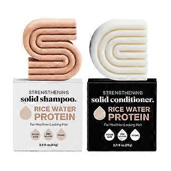 Riisishampoo ja hoitoainesaippua rosmariiniuutteella puhdistukseen