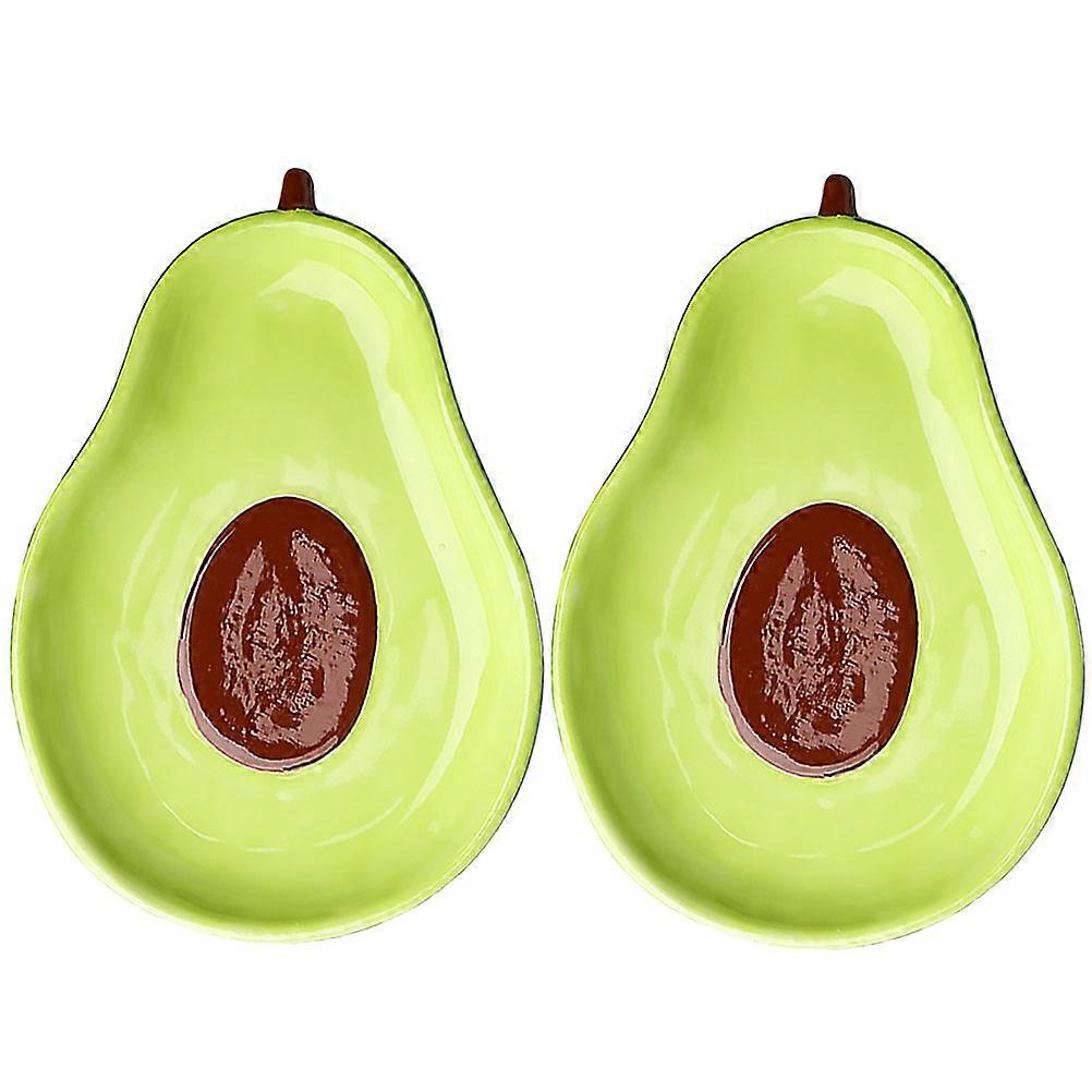 Nut Plate Avocado Design Creative Storage Holder for 6Pcs