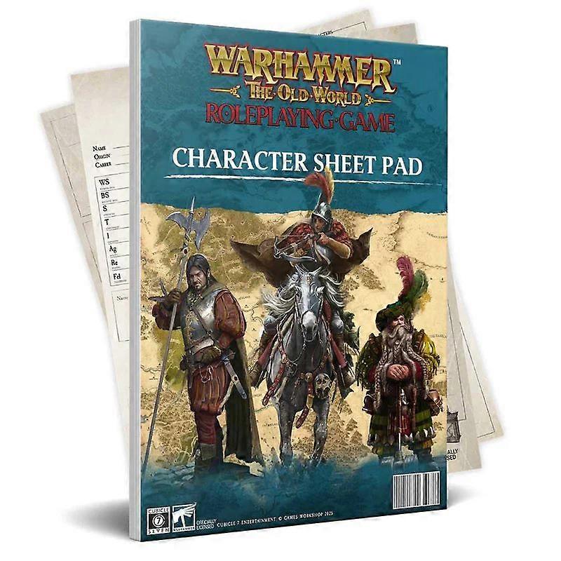 Warhammer The Old World Roleplaying Game Character Sheet Pad