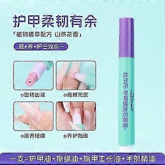 Ceramic Cuticle Oil Pen, Nail Care Pen for Hangnails & Damaged Nails, Residue-Free Cuticle Pusher Tool, Nourishes