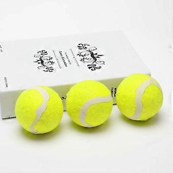 Dog Elastic Tennis Balls, 6.5cm Durable Rubber Chew Toys for Small Medium Large Dogs, Pet Training Balls, 5 Pack