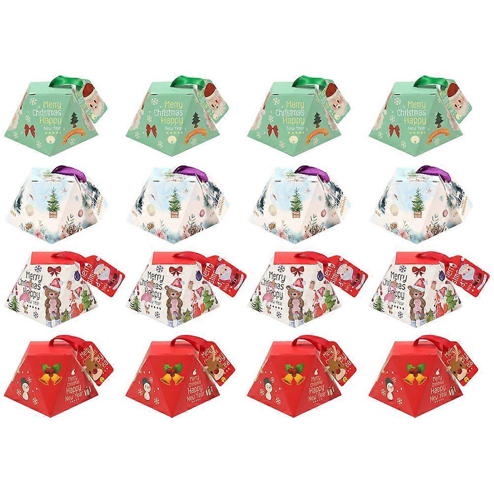 Presents Case for Candy Storage 80Pcs Xmas Theme Pattern Gift Boxes