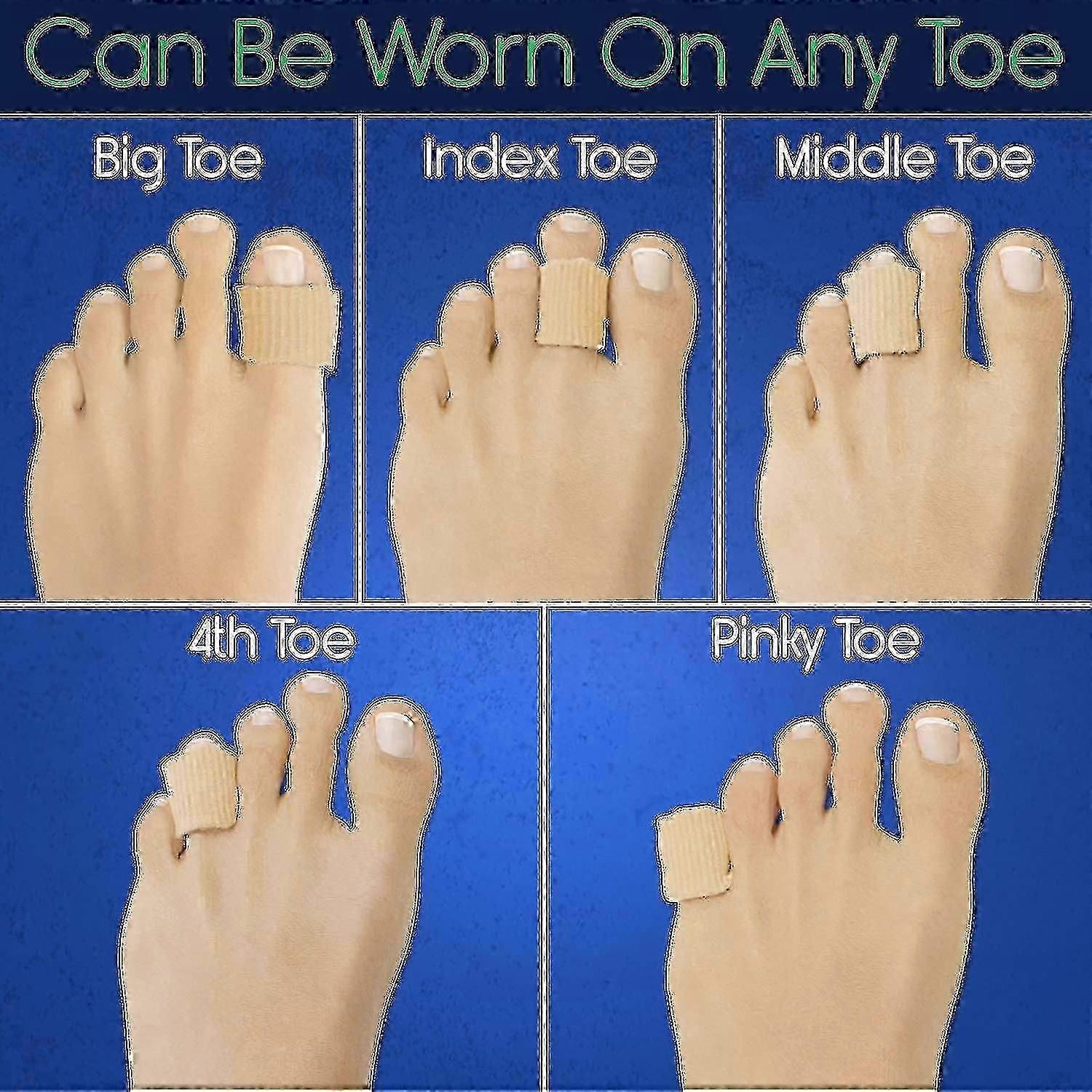 Toe Covers [6-Pack]: Silicone Toe Protector Compression Pads for Blisters and