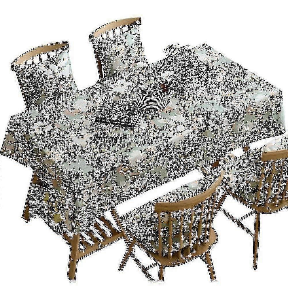 (flowers)(135* Cm)flower Pattern Plant Rectangular Table Cloth,z