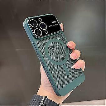 Heat Dissipation Case for iPhone 15 Pro Max/15 Ultra 6.7 Case with MagSafe Mesh Breathable Cooling Magnetic Case, Full Camera Lens Protector