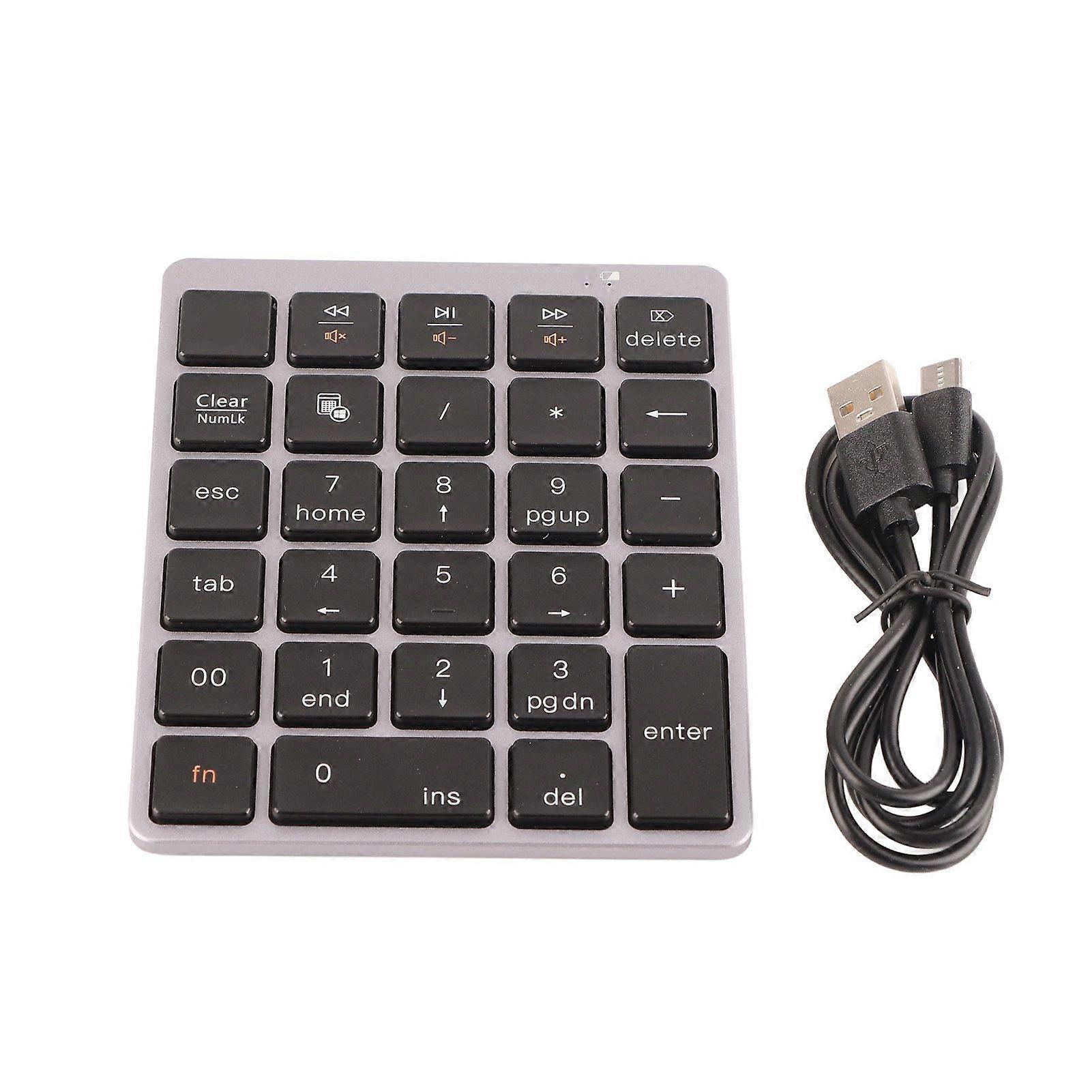 Bluetooth 3.0 Wireless Mechanical Numeric Keypad Notebook Desktop Computer Accessory