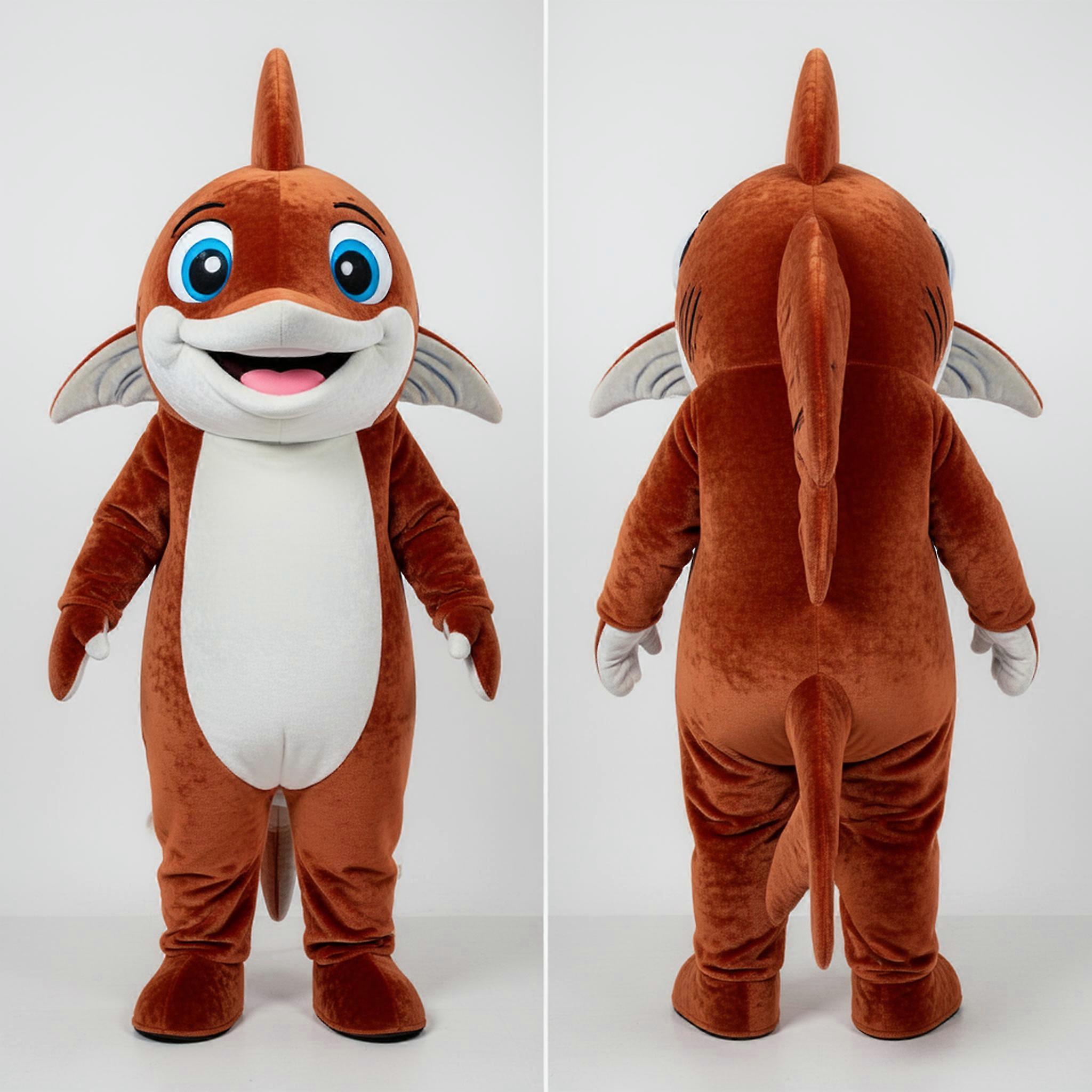 MASTICOT Rust Cartoon Swordfish Mascot