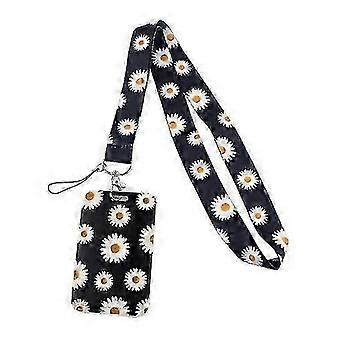 Sunflower Lanyard with Card Holder - Portable & Stylish for Easy Access
