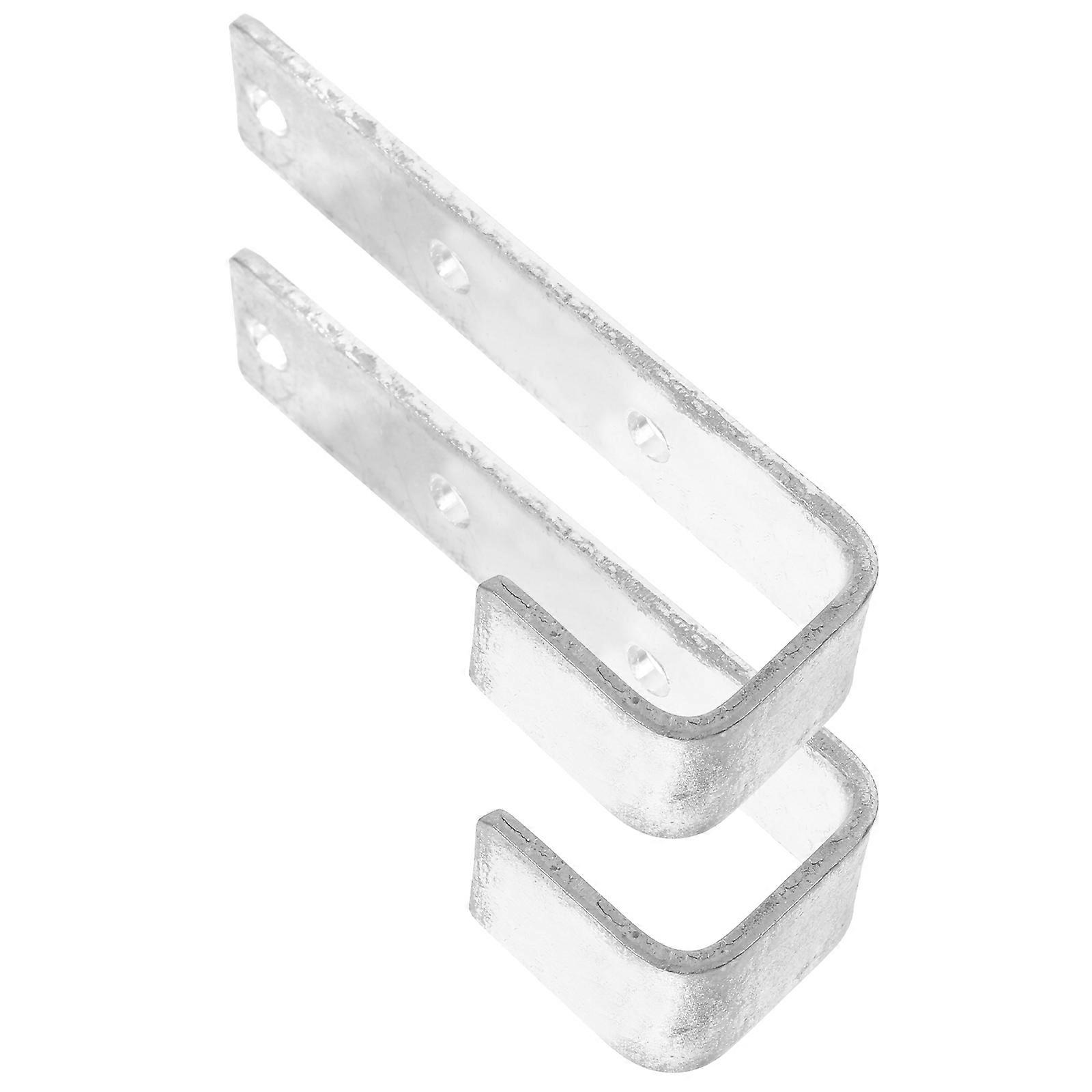 Iron Bunk Bed Ladder Hook for Storage Use 2Pcs Sturdy Silver Bracket