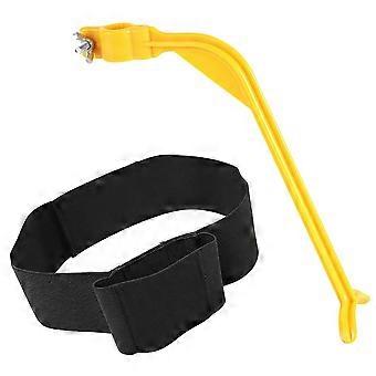 Correa para swing de golf, herramienta de entrenamiento para corregir el swing de golf, ayuda para entrenar el swing de golf, corrección del swing de golf, color amarillo.