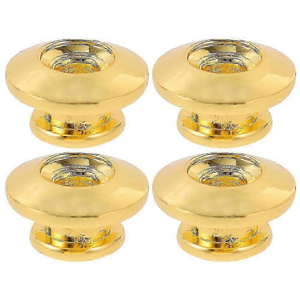 4pcs Replacement Guitar Strap Locks Guitar Strap Button Ukulele Strap Metal Locks