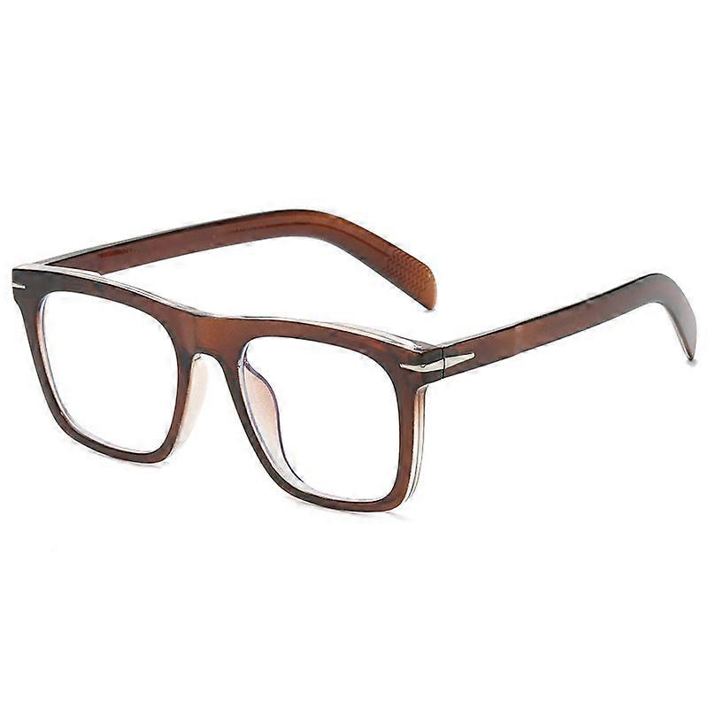 Blue Light Blocking Retro Square Frame Eyewear for Screen Use