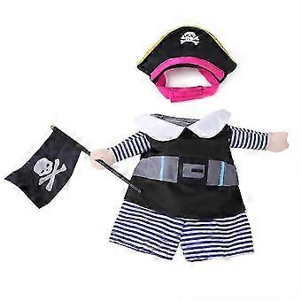Piratenkostuum voor honden, huisdierkleding, kattenkleding, geschikt voor Halloween, Kerstmis, feestdagen en cosplay.