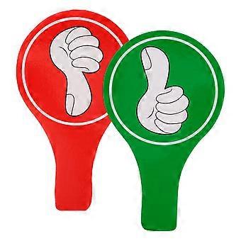 Thumb Up Thumb Down Voting Paddles for Classroom Use 4Sets Board Signs