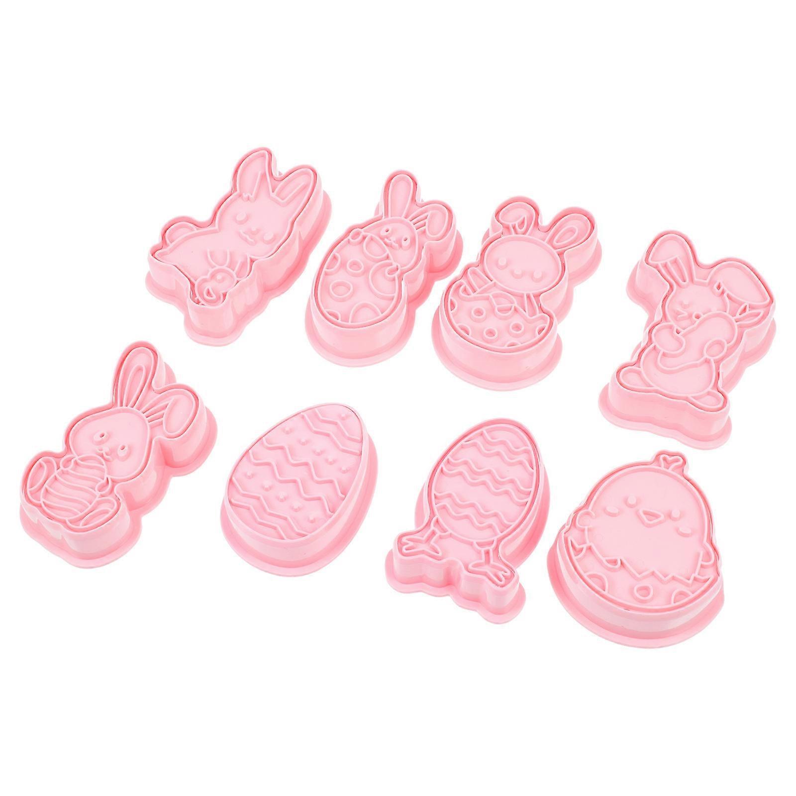 Colorful Easter Cookie Stamp Biscuit Baking Mold for Baking 1Set PP