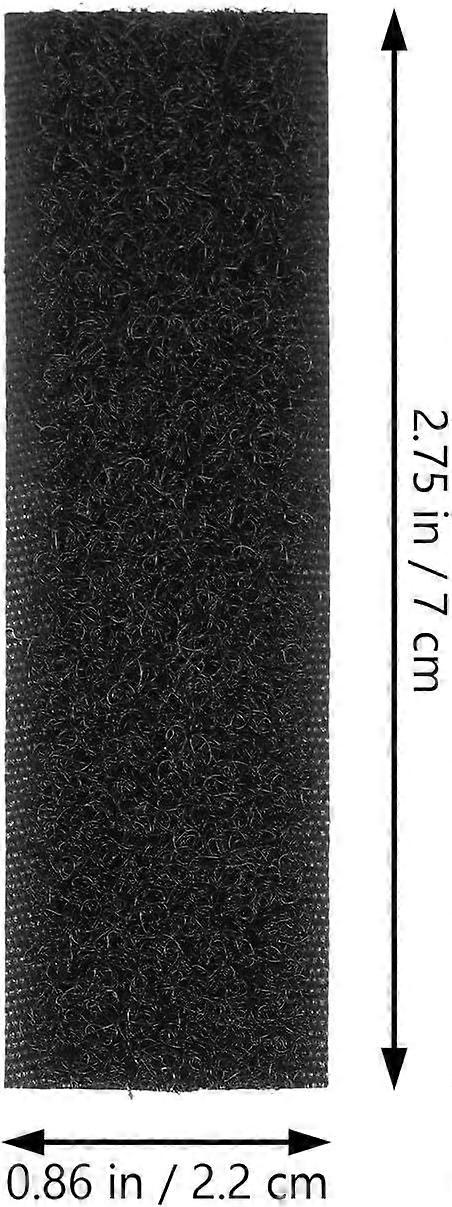 50pcs Black Self Adhesive Hook and Loop Strips for Shoes