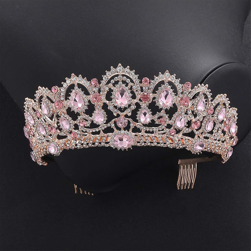 Red Crown Vorkoi Tiara And Crown For Women Crystal Queen Crowns Rhinestone Princess  Tiaras For Girl Bride Wedding Hair Accessories Bridal Birthday Party Prom  Halloween Cos Crown Gold, image size:1000x1000