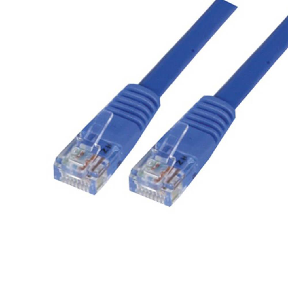High Quality Stranded Core Conductor Straight Through Lead Cat5E Patch 20m Blue
