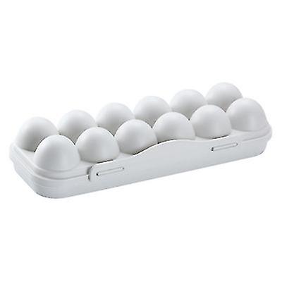 12 Mesh Egg Storage Box,plastic Egg Rack,egg Box With Lid,egg Fresh-keeping Box