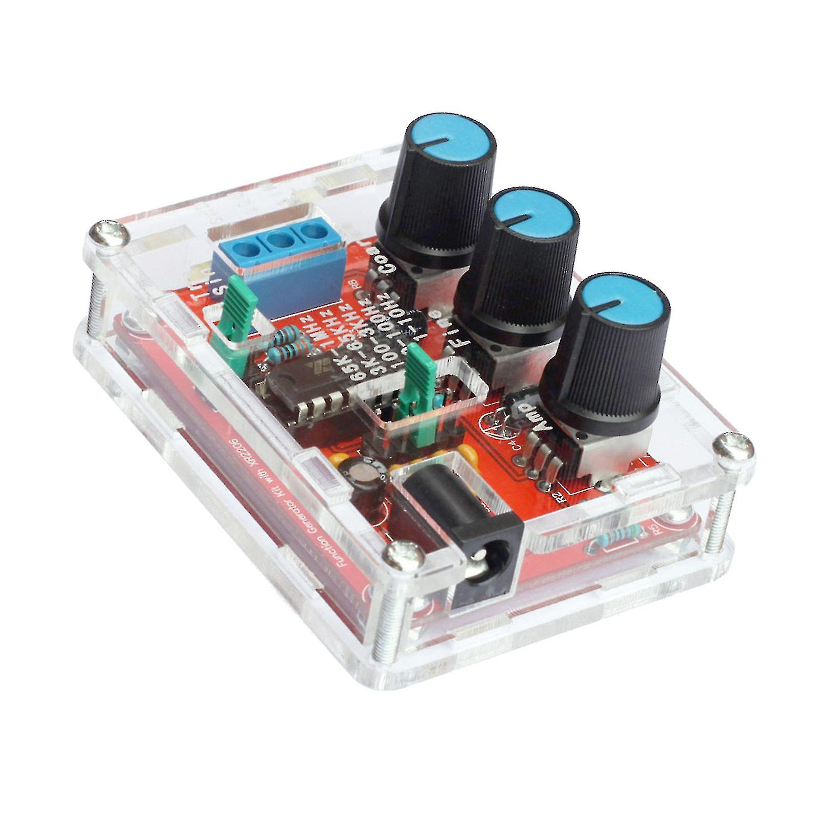 Xr2206 Signalgenerator med hög precision Signal Generator Sinus / triangel / fyrkantig utgång 1hz-1mhz justerbar frekvensamplitud SXQ