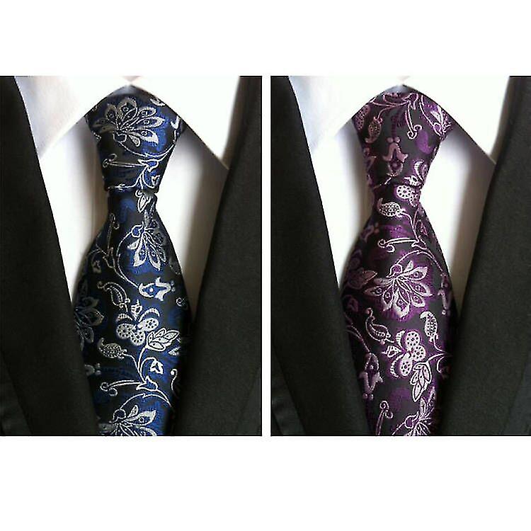 2PCS Men's Suit Tie Classic Business Suit Tie