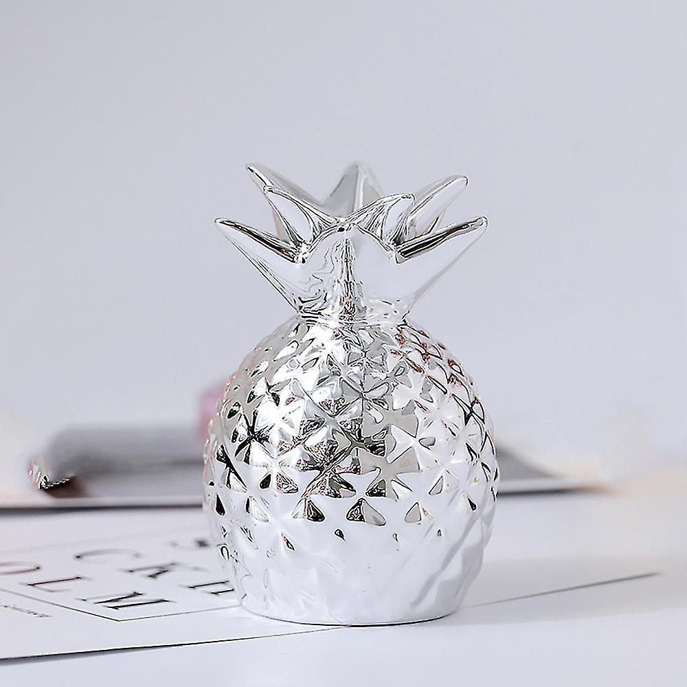 セラミックパイナップルピギーバンクマネーセービングボックスクリエイティブゴールドパイナップルアナナスデコレーション北欧ホームデスクトップクラフトオーナメント