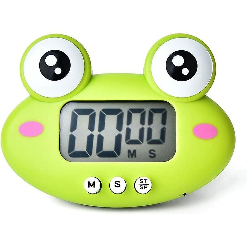 Magnetic Kitchen Timer, Kitchen Timer, Electronic Kitchen Timer, Cartoon Timers with LCD Display, Kitchen Alarm Clock for Cooking Timing Tool(Green)
