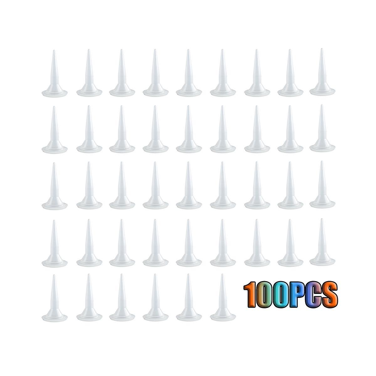 100 PCS Plastic Structure Caulking Nozzles Extender Caulk Nozzle Tip Tool for Caulk Nozzles Applica