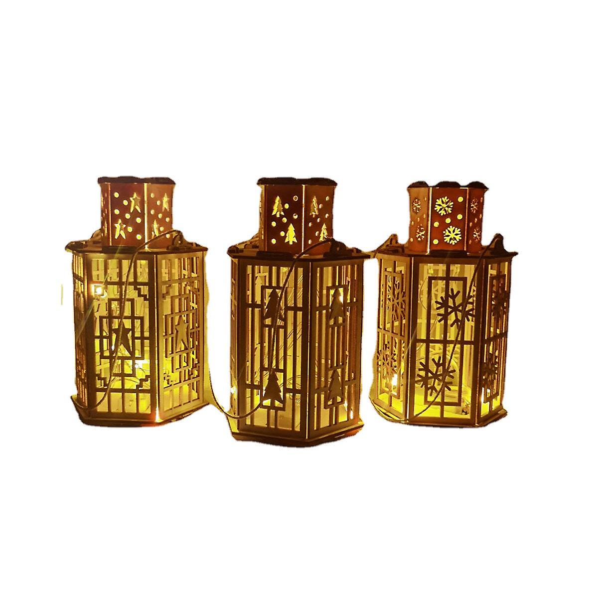 Rustic Lantern Lamp - Vintage Light For Festival Home D�cor, Basswood Diy