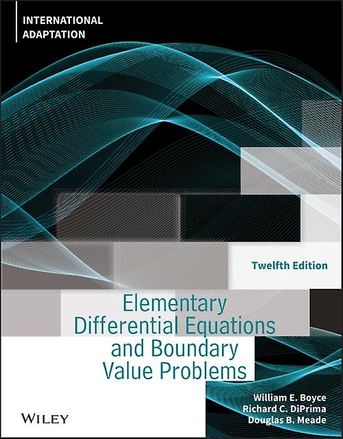 Elementary Differential Equations And Boundary Value Problems International Adap by Douglas B. University of South Carolina Columbia Meade Paperback