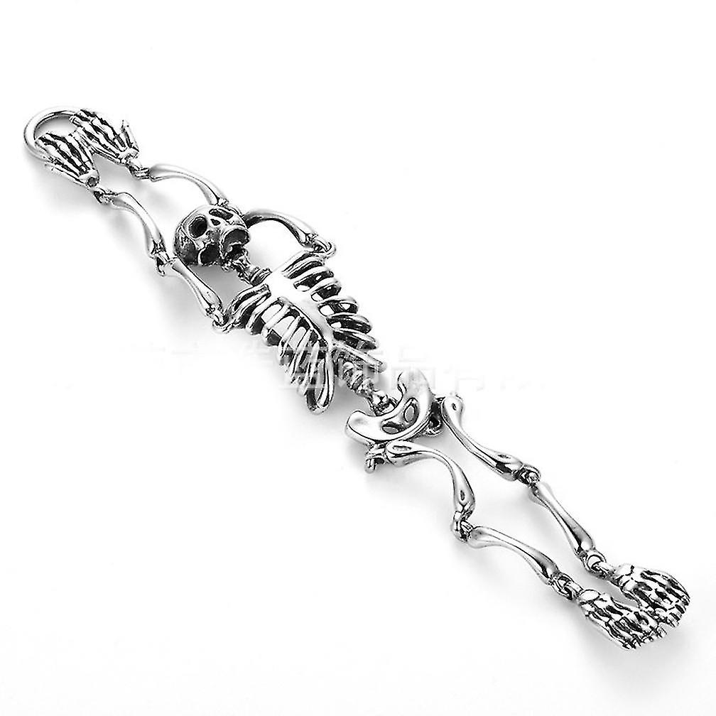 Gothic Skeleton-shaped Titanium Steel Bracelet Exaggerated Design