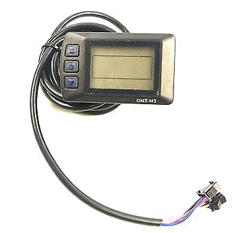 Elektrisches Fahrradzubehör OMT-M3 36V48V LCD-Display mit Zubehör für E-Bike LCD-Bedienfeld