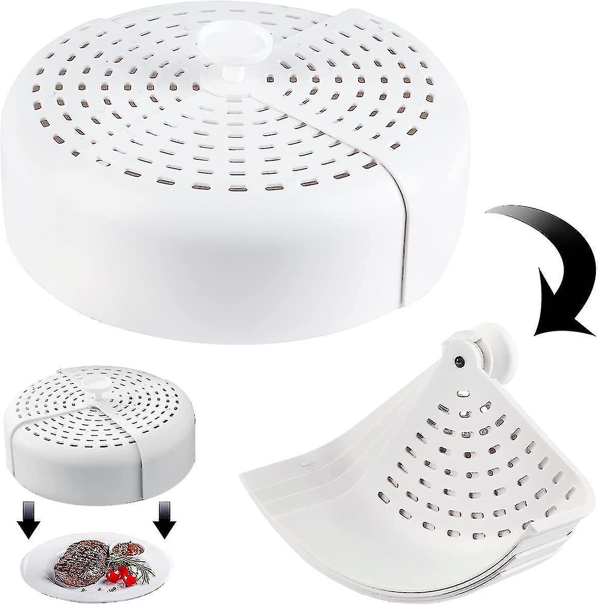 Lebensmittelabdeckung, faltbare Abdeckung, runder Kuchen, Abdeckplatten, Lebensmittelabdeckungen, Fliegenabdeckung, atmungsaktiv, mit Handl