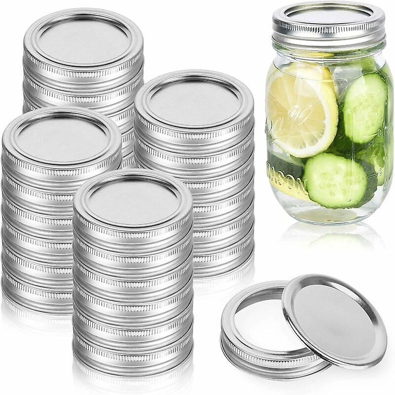 Mason Jars Lids, 24Pack 70mm Regular Mouth Leak Proof Canning Lids Split Type Lids