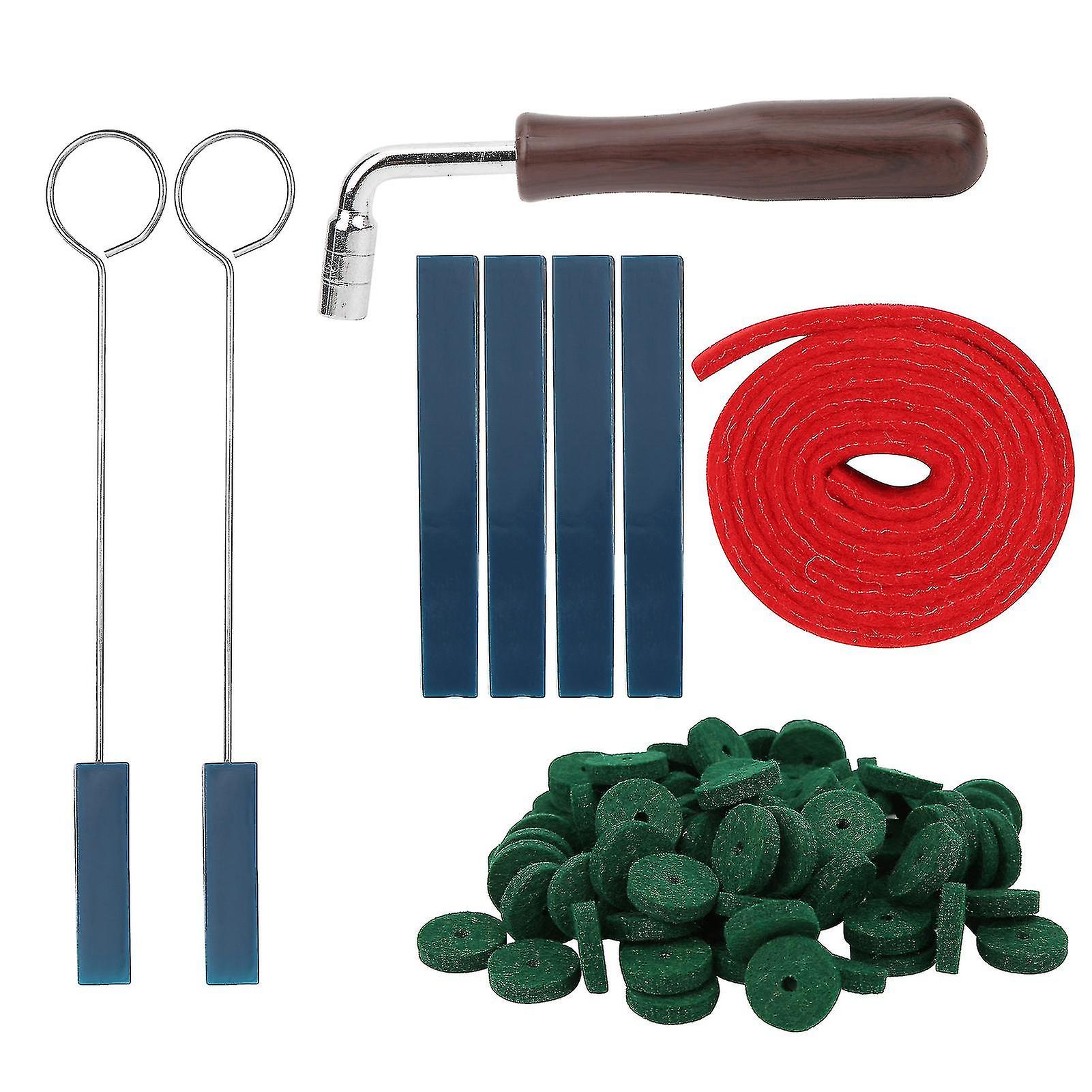 Ensemble d'accessoires pour accordage de piano, professionnel, portable, en caoutchouc, silencieux, en feutre