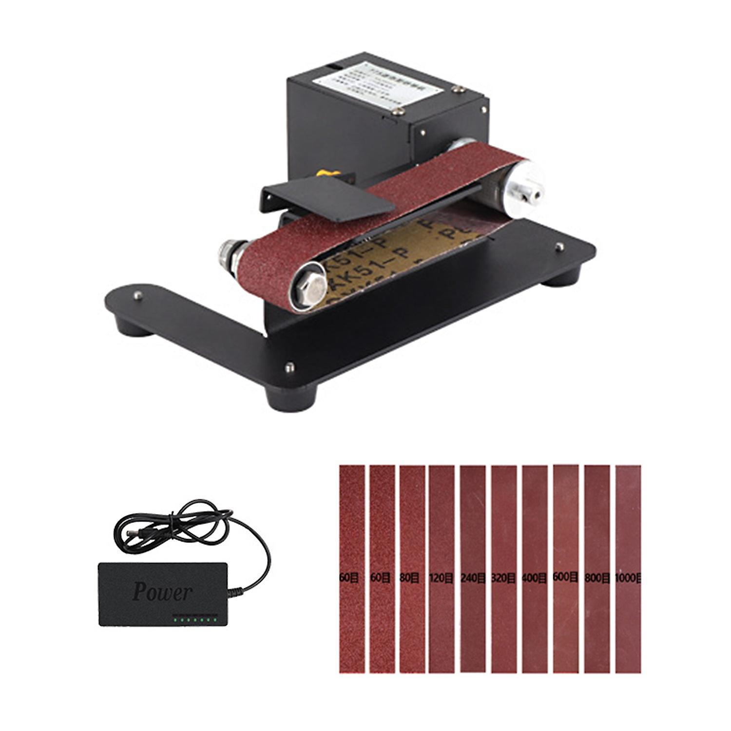 250W Mini Belt Sander Electric Bench Grinder Sanding Machine  7 Speed Adjustable Control