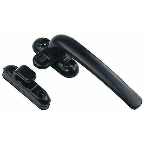 Door and Window Handle Lockable Black Casement Window Lock Handle, Right