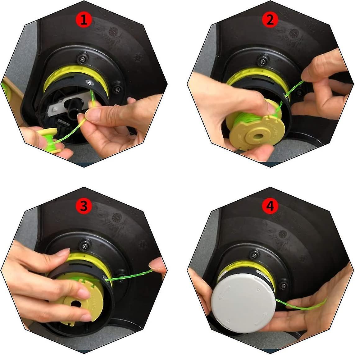 Ryobi's AC80RL3 replace the line shaft and lid
