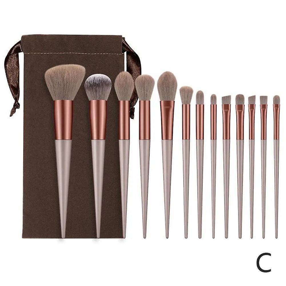 13pcs Make Up Brush Set Soft Fluffy Foundation Brush Powder Brush Eye Shadow