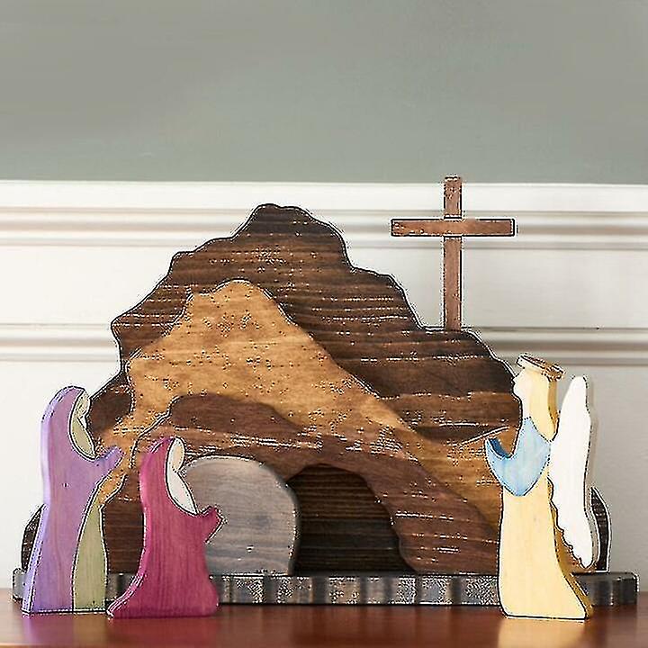 Easter Resurrection Scene Spring Easter Risen Christ Figurine Dcor