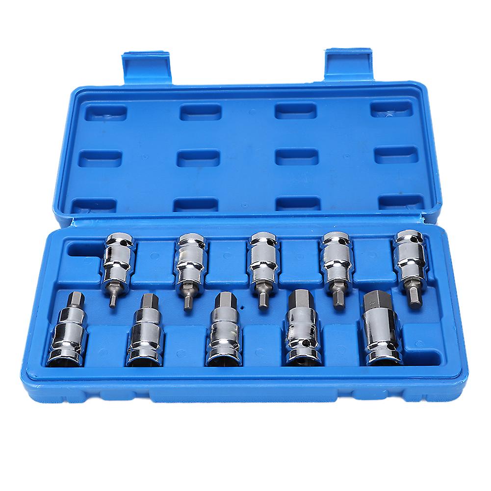 1/2in hex bit socket set for vehicles - 10pcs manual wrench tools