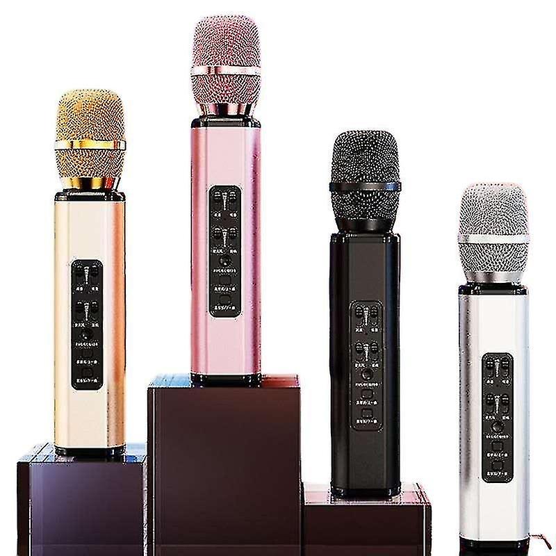 Mobile Singing Machine, Wireless Bluetooth Speaker With Integrated Microphone, 2000mah Battery, 6 Ho